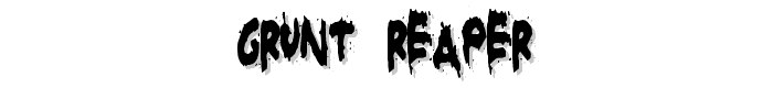 Grunt Reaper font